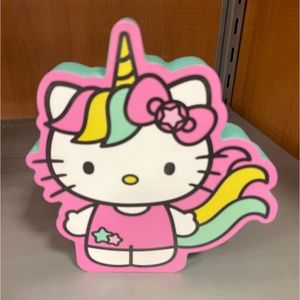 HELLO KITTY Sanrio Unicorn wooden Tabletop Decor Sign NeW